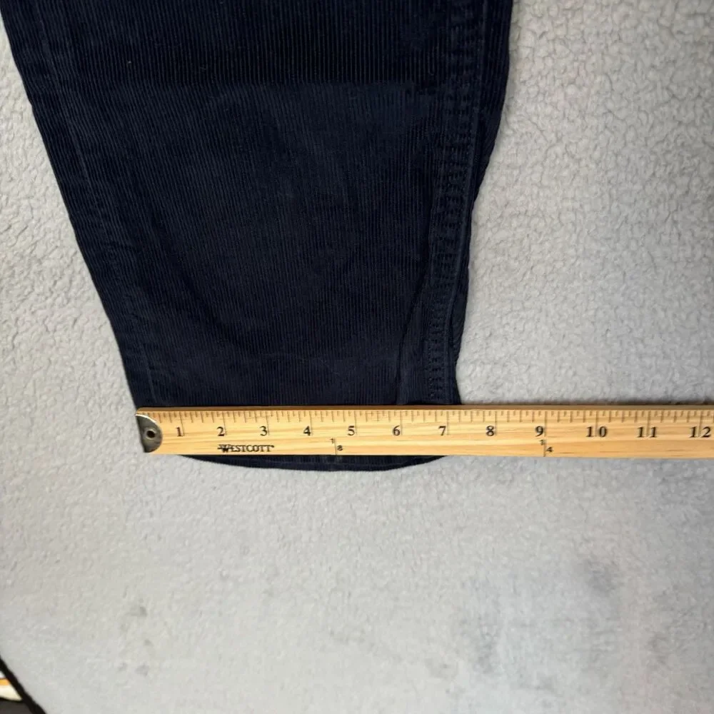 S Banana Republic Corduroy Pants Mens 32x32 Blue Straight Fit Dress Chino‎ Pima